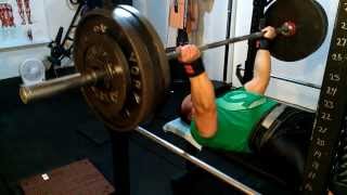Reverse Grip Bench Press: 370 lb (Paused)