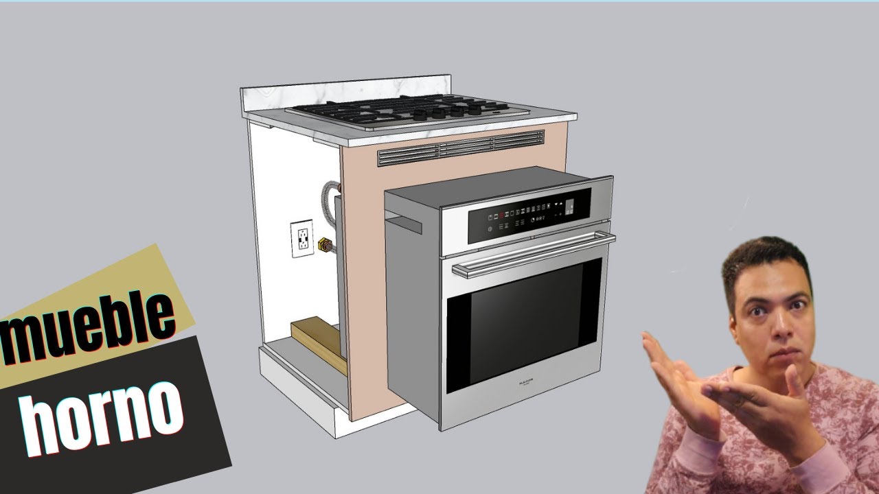 Mueble para horno de gas - YouTube