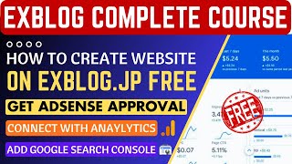 Exblog Complete Course Google AdSense Approval How to create website on Exblog.jp Google Analytic