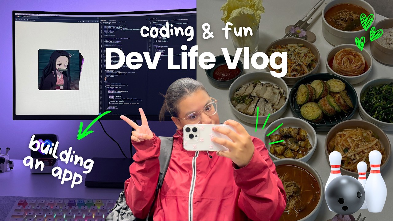 Life as a Software Engineer 🎳 | coding, bowling, food, shopping - YouTube