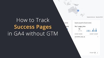 How To Track Success Pages in GA4 without using Tag Manager | Track Success URLs in Google Analytics