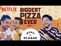 The Biggest Pizza Pt. 2 ft. Tovino Thomas, Basil Joseph &amp; Abish Mathew | Menu Please | Minnal Murali