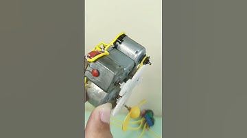 HOW TO EASILY ASSEMBLE A PROTOTYPE MINI STATIONARY POWER ELECTRICAL CIRCUIT USING A DC MOTOR