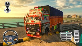 💥Tata Truck Heavy Offroad Test on Speed Breaker Map | BUSSID Indian Truck Gameplay😱 screenshot 3