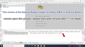 Error: Unrecognized Project Android Studio Please Retry With Version 2021.1.1 or Newer