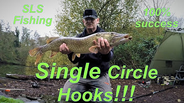 Pike fishing with single circle hooks total success