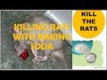 Killing rats with baking soda is the most effective fast acting home remed