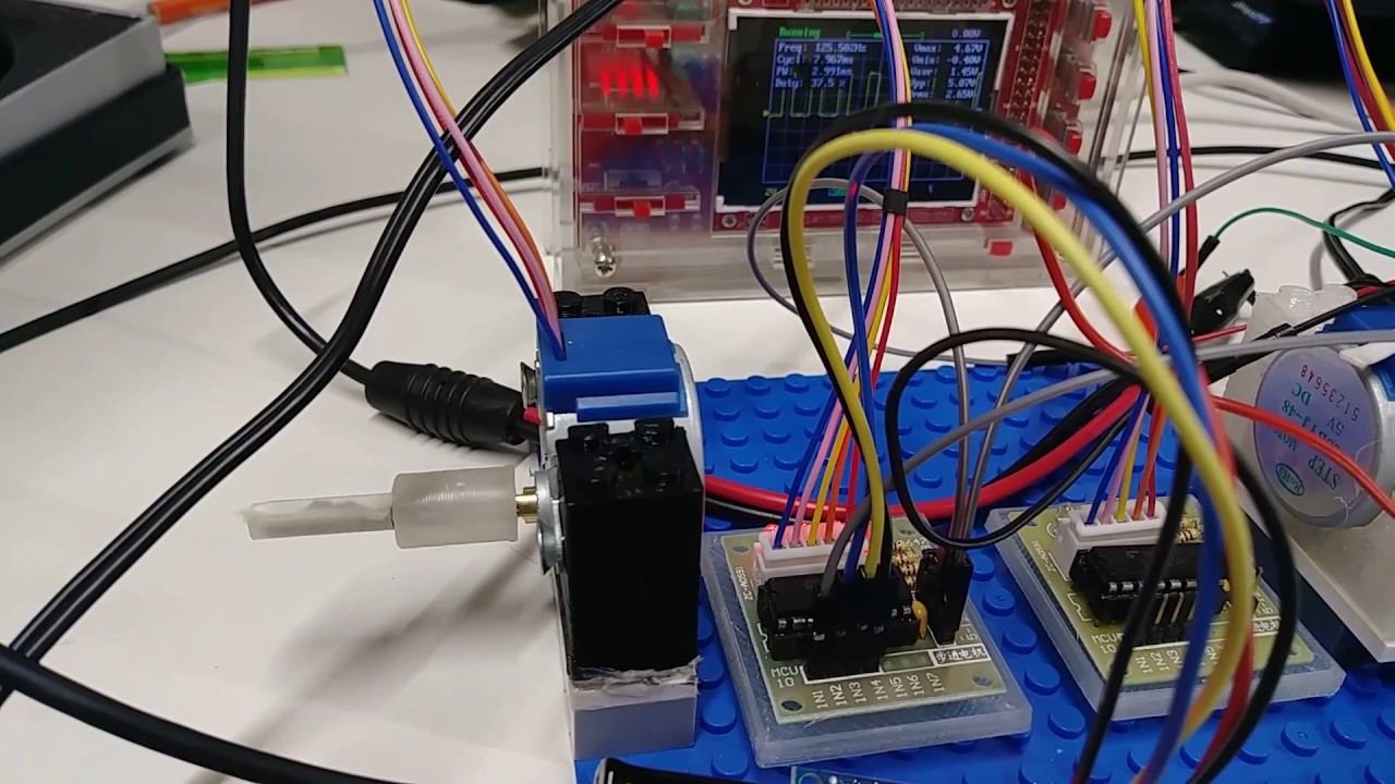Sweep BYJ48 Stepper motor with DigiSpark Ardunio - YouTube