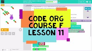 Code.org Course F Lesson 11 Mini Project Collector Game - Code Org Lesson 11 Answers screenshot 4