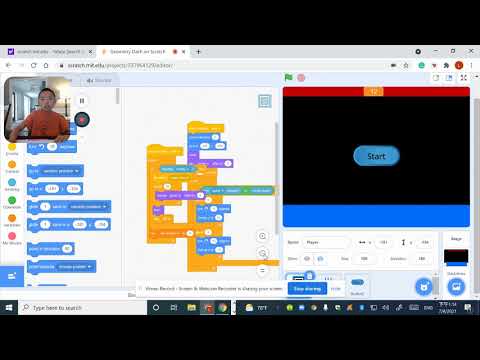 How to make geometry dash on scratch