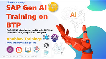 SAP Generative AI Training | BTP Generative AI HUB | RAG, Joule Studio, Vector & Graph DB | AI Bots