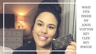WHAT FITS IN MY LOUIS VUITTON KEY CLES/POUCH!?