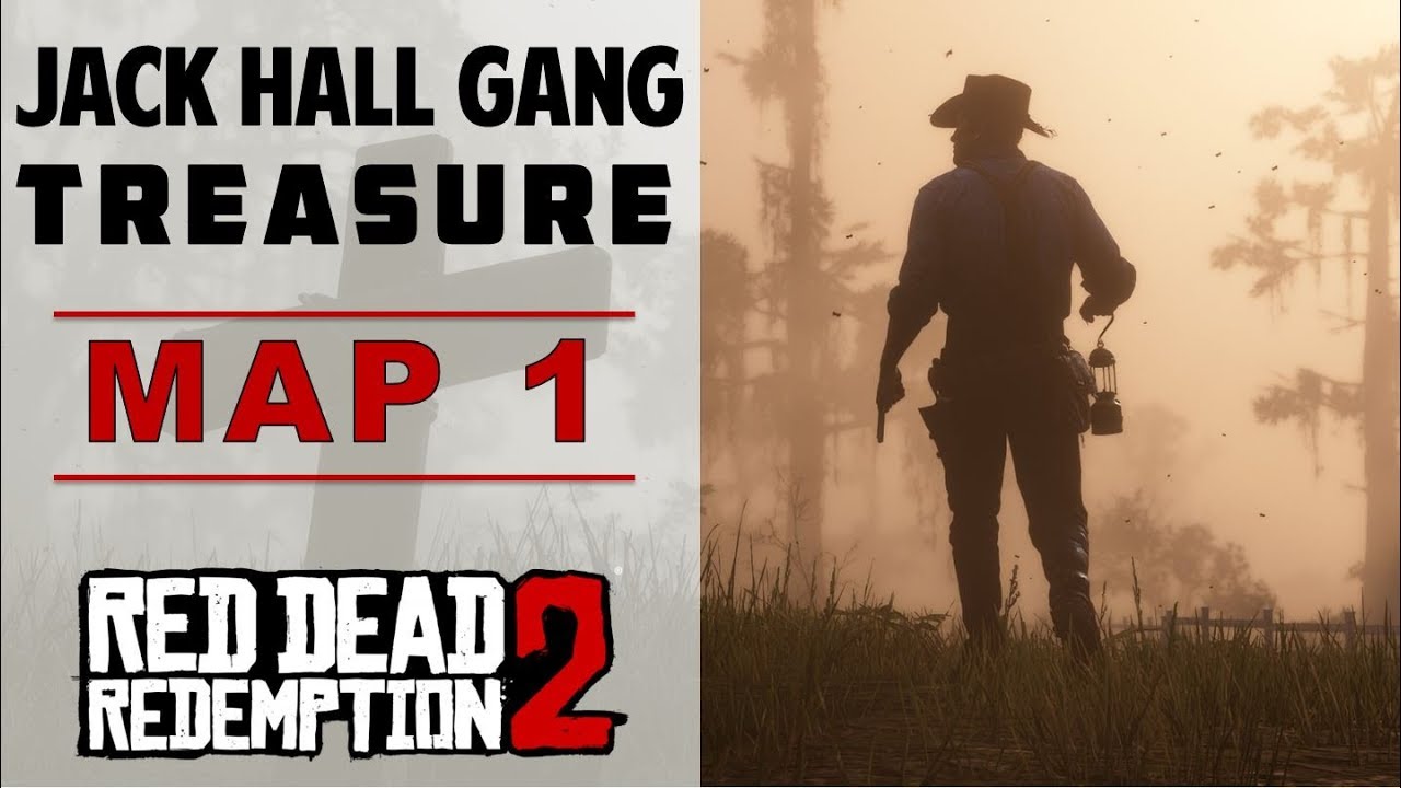 Location of Jack Hall Gang Treasure Map 1 | Dead Redemption 2 - YouTube