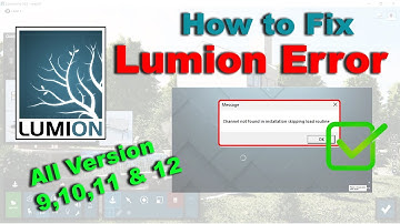 How to fix the Lumion error channel not found problem without uninstalling | lumion 12 error