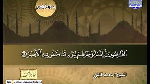من اروع التلاوات النادرة للشيخ محمد الليثي سورة إبراهيم | قناة المجد للقرآن الكريم