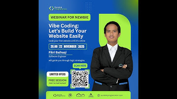 WEBINAR: Vibe Coding — Bangun Website Pertamamu dengan Mudah | Fikri Baihaqi (Software Engineer)