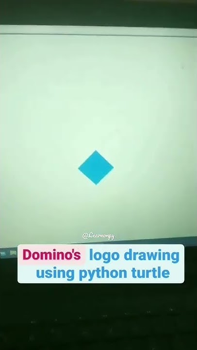Domino's Pizza Logo Drawing in Python Turtle | Instagram Reels ...