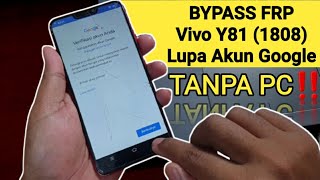 Bypass Frp Oppo Y81 (vivo 1808) Forgot Google Account Without Computer