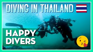 😍 Diving in Thailand 🐟🐠 Best Diving in Thailand ✅ Episode #19 - Happy Divers