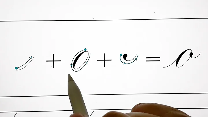 How to write copperplate 'o' (lowercase)