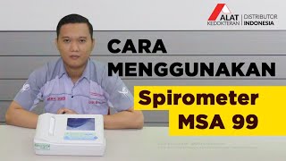 Cara Menggunakan & Tombolisasi Spirometer MSA 99 | Demo Online Alat Kesehatan