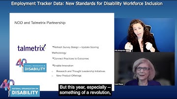 Webinar on Employment Tracker Data: New Standards for Disability Inclusion