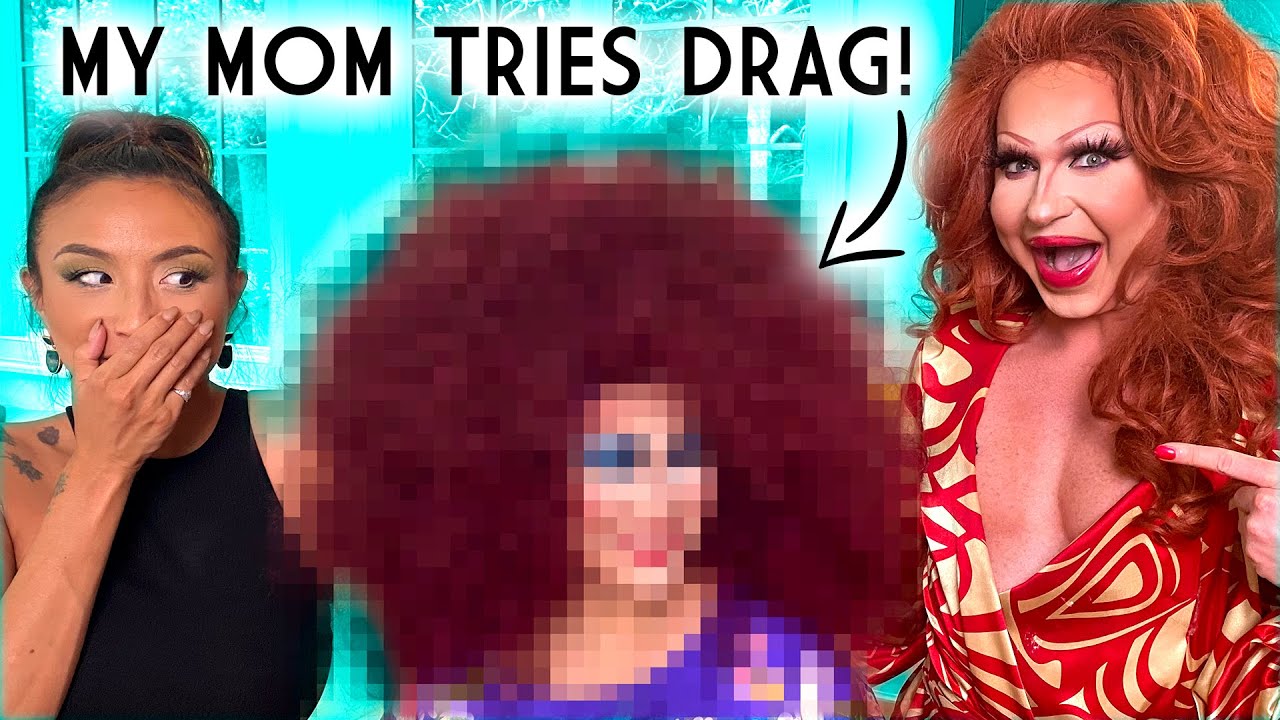 DRAG MAKEOVER My Mom a Drag Queen for a Day YouTube