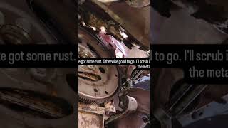 work truck getting rebuilt. transmission swap