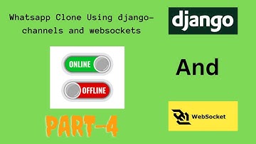 Personal Chat application using Django channels || Users online/offline status #django #websockets