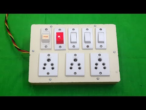 How to Make an Electric Extension Board with Fuse & Indicator