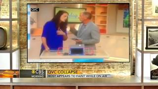 QVC host appears to faint while on-air