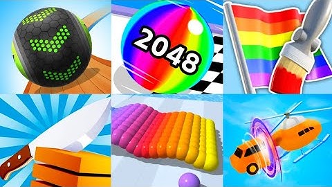 Going Balls vs Ball Run 2048 vs Flag Painters vs Slice it All vs Shape Shifting BUFFJ