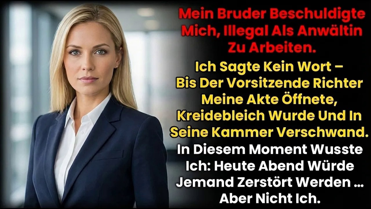 Mein Bruder betrat den Verhandlungsraum mit dem Lächeln eines Mannes, der schon gewonnen hat. Ich ließ ihn spielen, den verzweifelten Bruder, den Hüter der Moral. „Lena hat nie das zweite...
