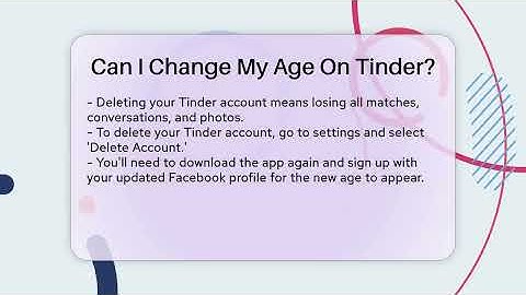 Can I Change My Age On Tinder? - Everyday-Networking