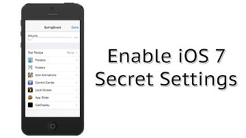 How to Enable iOS 7 Hidden Springboard Settings