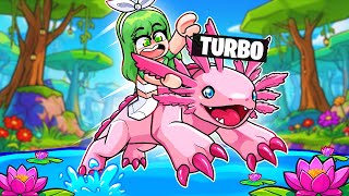 Sobreviví 100 DÍAS Como AJOLOTE PROTECTOR KAIJU en Criaturas del Sonaria!