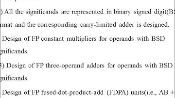 Floating Point Butterfly Architecture Based on Binary Signed digit representation