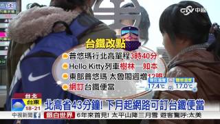 台鐵改點!普悠瑪北高營運 單程3時40分│中視新聞 20160327