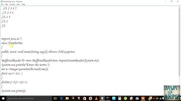 Nested loops Java Patterns 7 by taking input from user