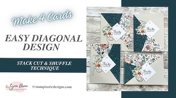 Diagonal Stack Cut and Shuffle for Card Making