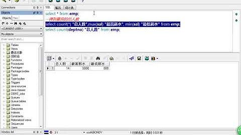Java Web进阶 Oracle 26 多行函数