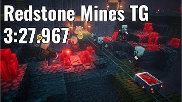 Minecraft Dungeons Redstone Mines True Gearless in 3:27.967 (World Record)