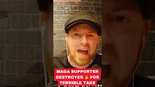 MAGA Supporter's HORRIBLE take gets DESTROYED by radio host! #maga #donaldtrump #trump