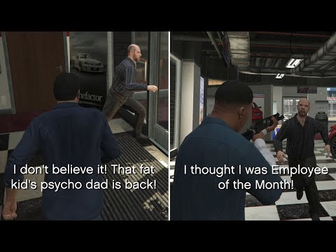 Franklin And Michael Visit Simeon Again (All Conversations - Random Event) - GTA 5