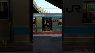 JR西日本奈良線205系NE409編成車両のドア開閉