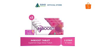 Imboost Tablet Suplemen Daya Tahan Tubuh - 1 Strip 10 Tablet - Isi 3 Pack