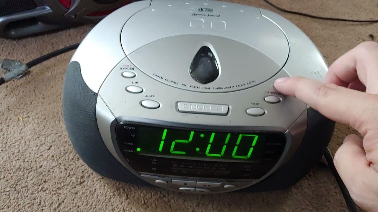 Lenoxx Sound compact disc player dual alarm clock radio CDR1902 found
