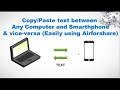 Copy/Paste Text between computer & smartphone & vice versa
