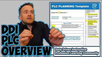 Data Driven Instruction: Professional Learning Community - DDI PLC Template & Overview