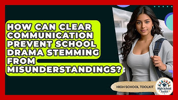 How Can Clear Communication Prevent School Drama Stemming From Misunderstandings?